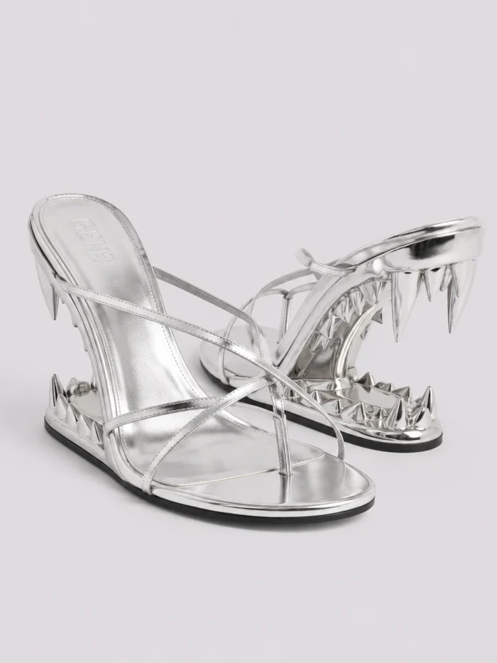 GCDS Morso Heels (Silver, Gold, Black, Pink, Brown)