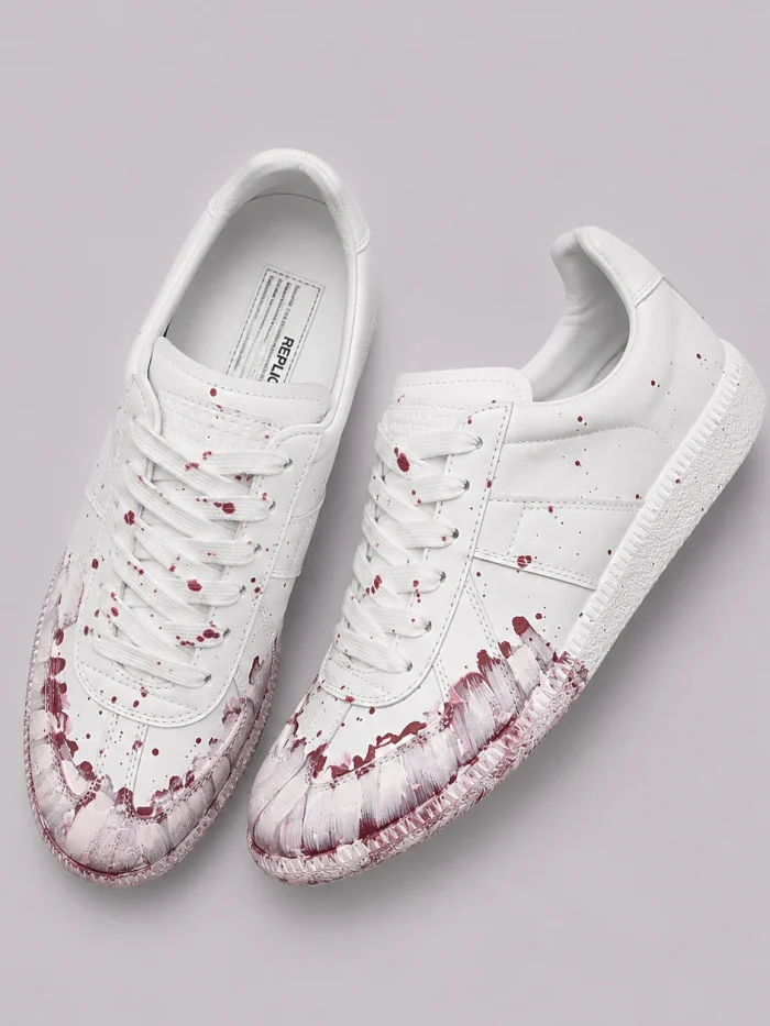 Maison Margiela Replica GATs Paint Splatter Sneakers White (Available in 3 variations)
