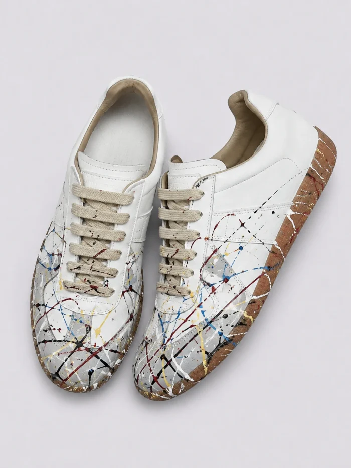 Maison Margiela GATs Paint Splatter Sneakers (Available in 2 Variations)