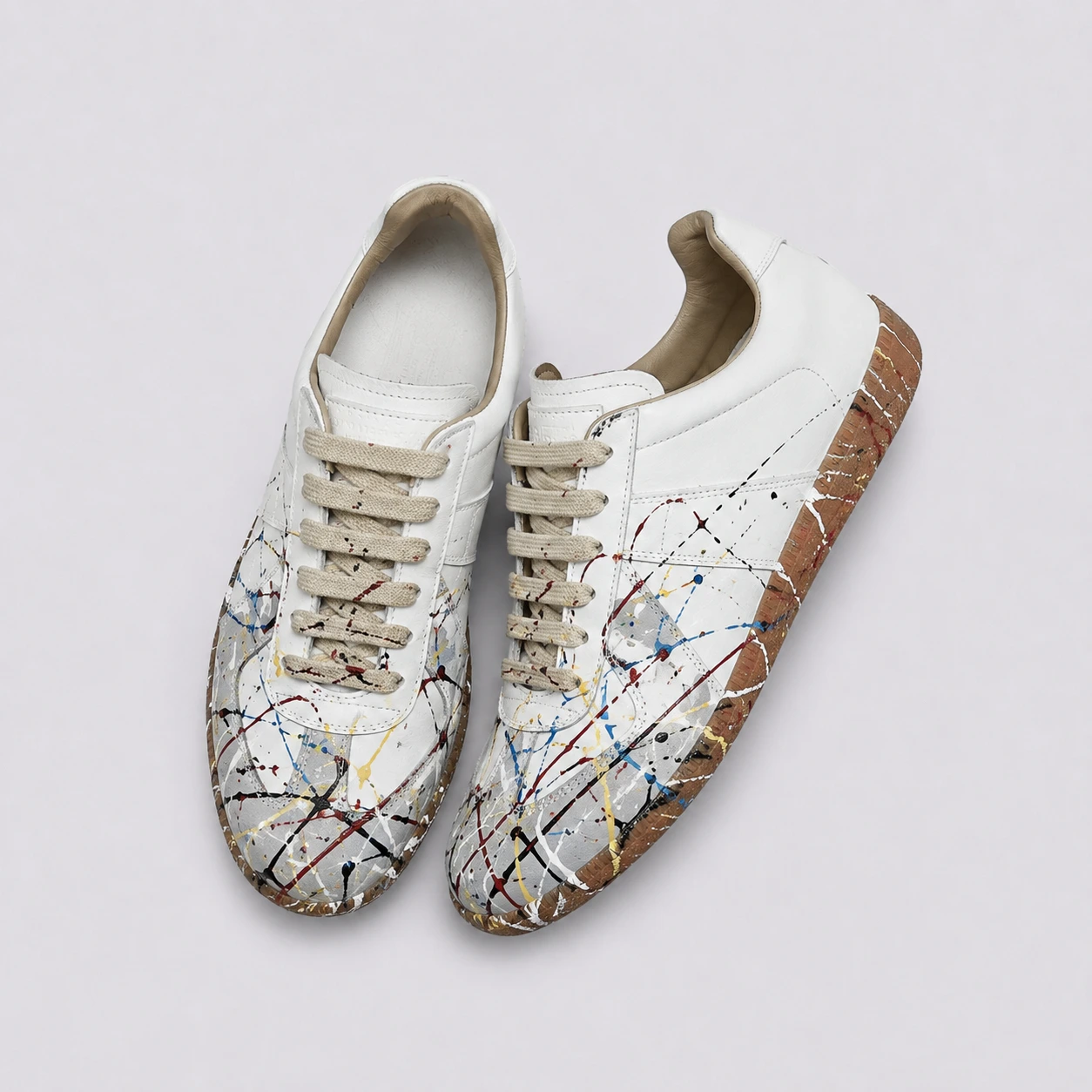 Maison Margiela GATs Paint Splatter Sneakers (Available in 2 Variations)