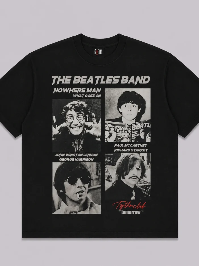 Vintage Beatles Collage Graphic T-Shirt (Available in 2 Colors)