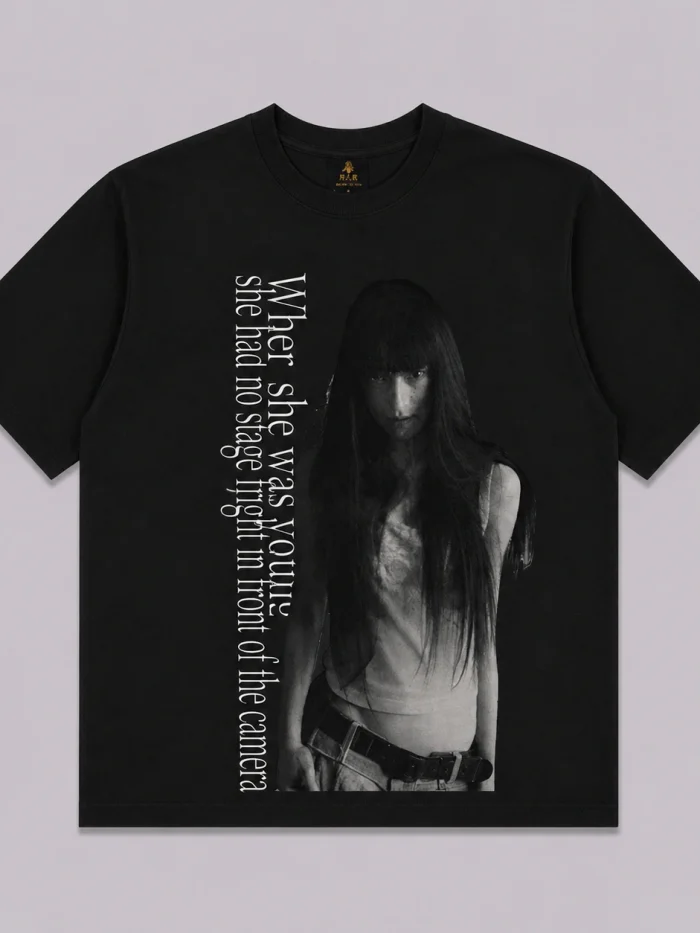 Monochrome Portrait Graphic T-Shirt (Available in 2 Colors)