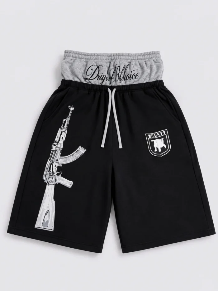 Solrim WAR AK Double-Waisted Sweat shorts (Available in 2 colors)