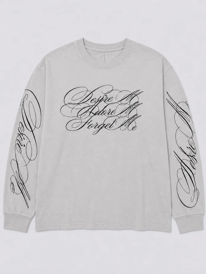Desire Adore Forget Me Thermal Tee (Available in 2 colors)