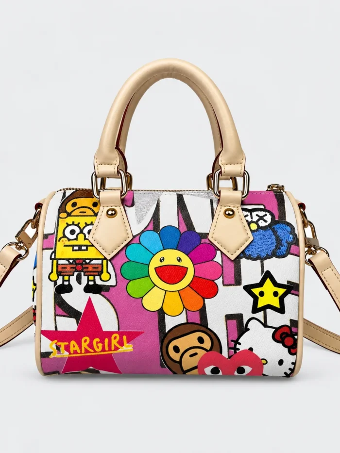 Custom Bape "Stargirl"Mini Speedy Duffel Bag