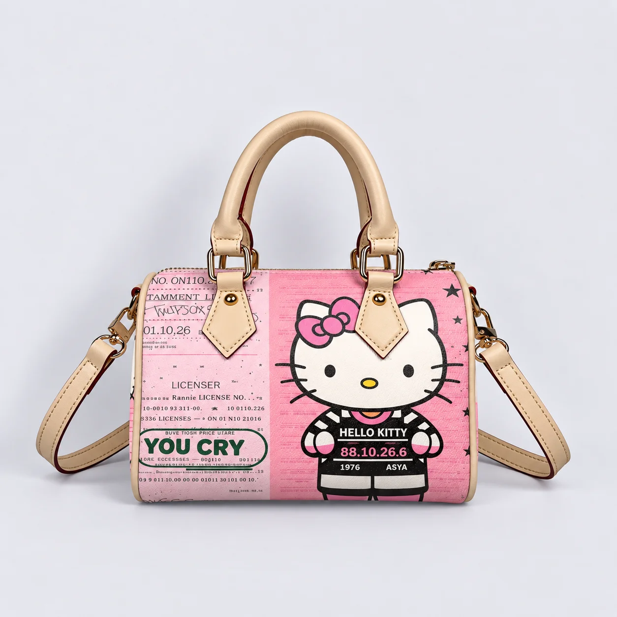 Custom Bape Hello Kitty Mini Duffel Bag - v2