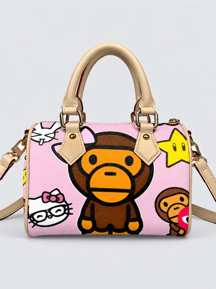 Custom Bape Baby Milo Mash Up Mini Duffel Bag