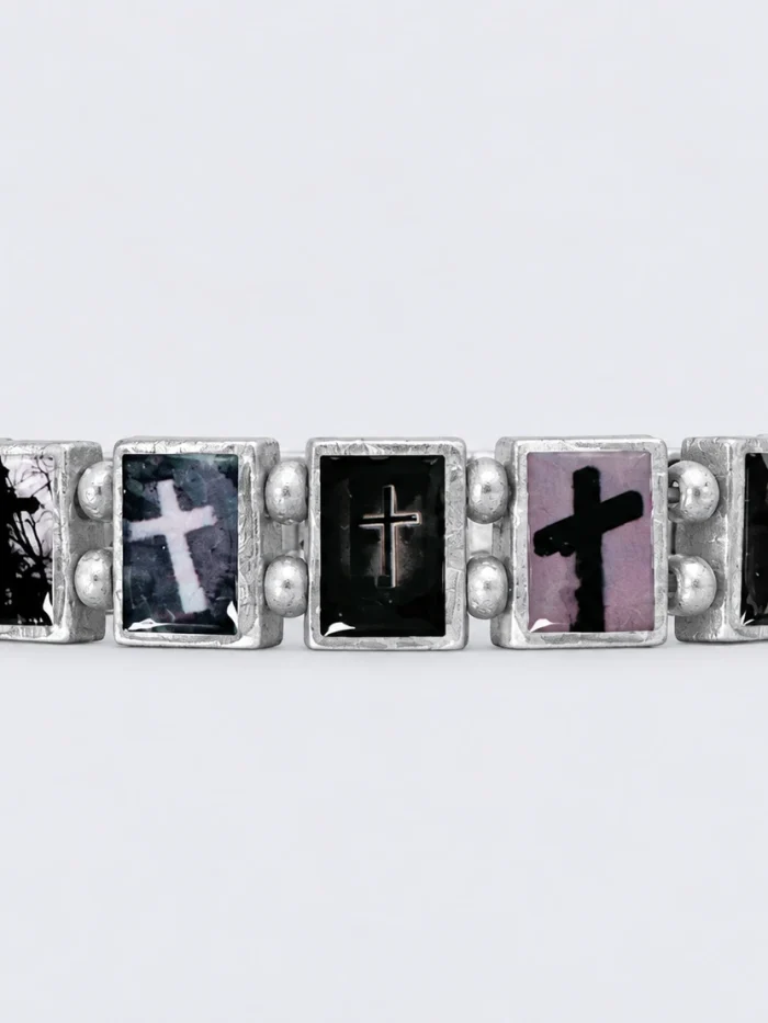 Bazo Graphic Cross Bracelet