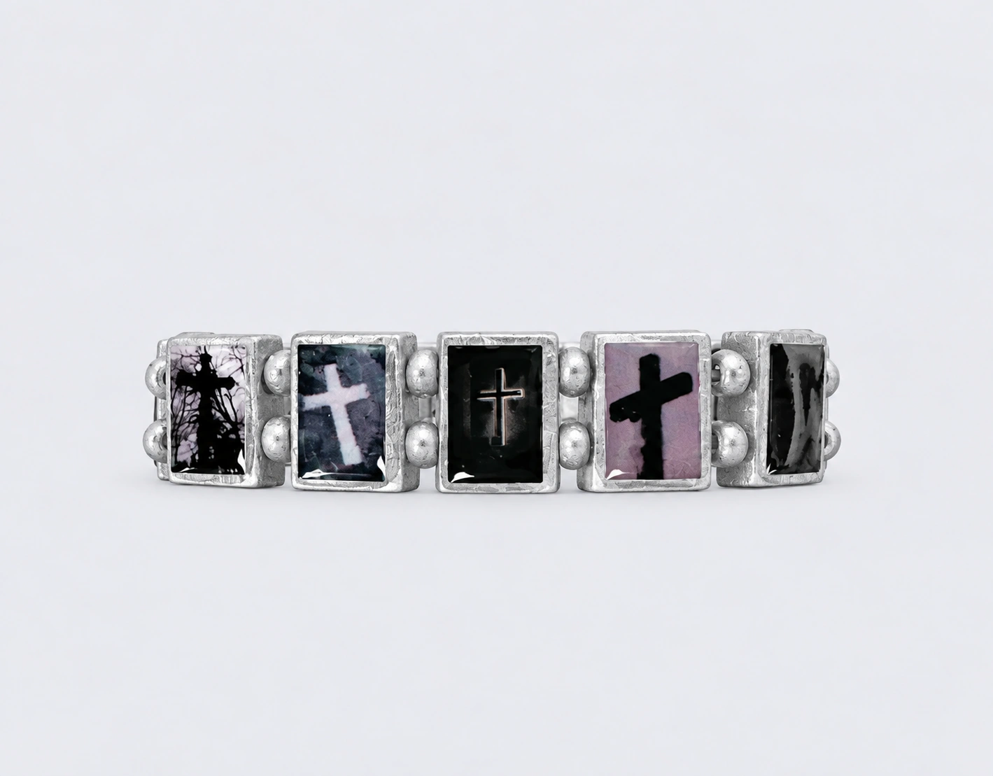 Bazo Graphic Cross Bracelet