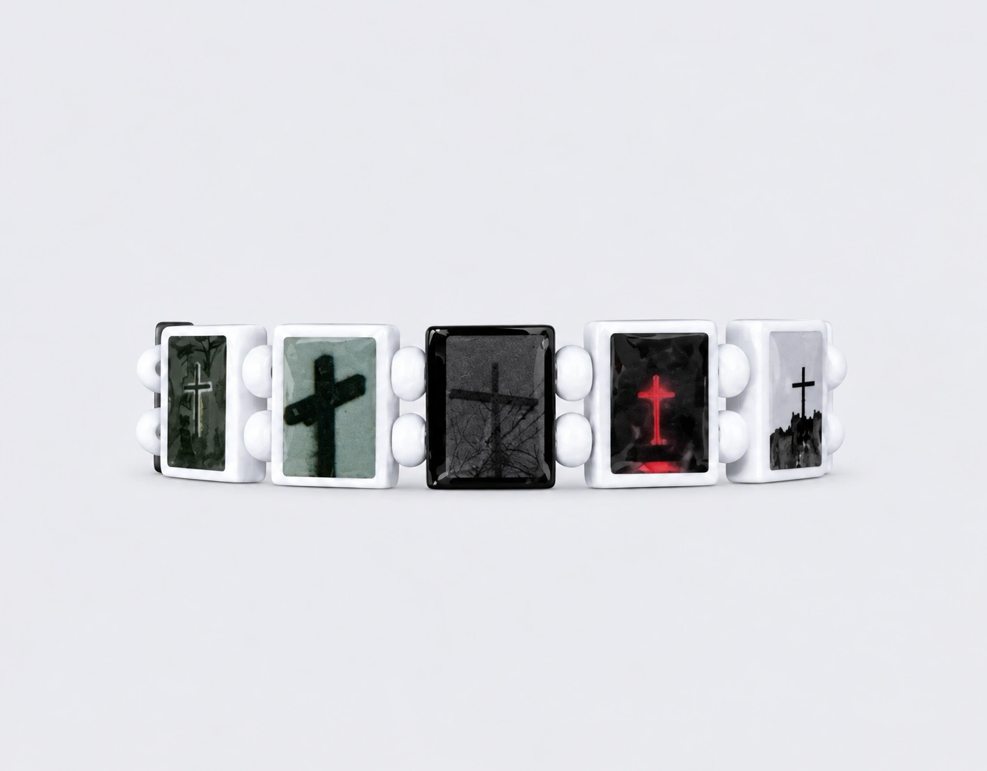 Bazo Graphic Cross Bracelet - Image 3