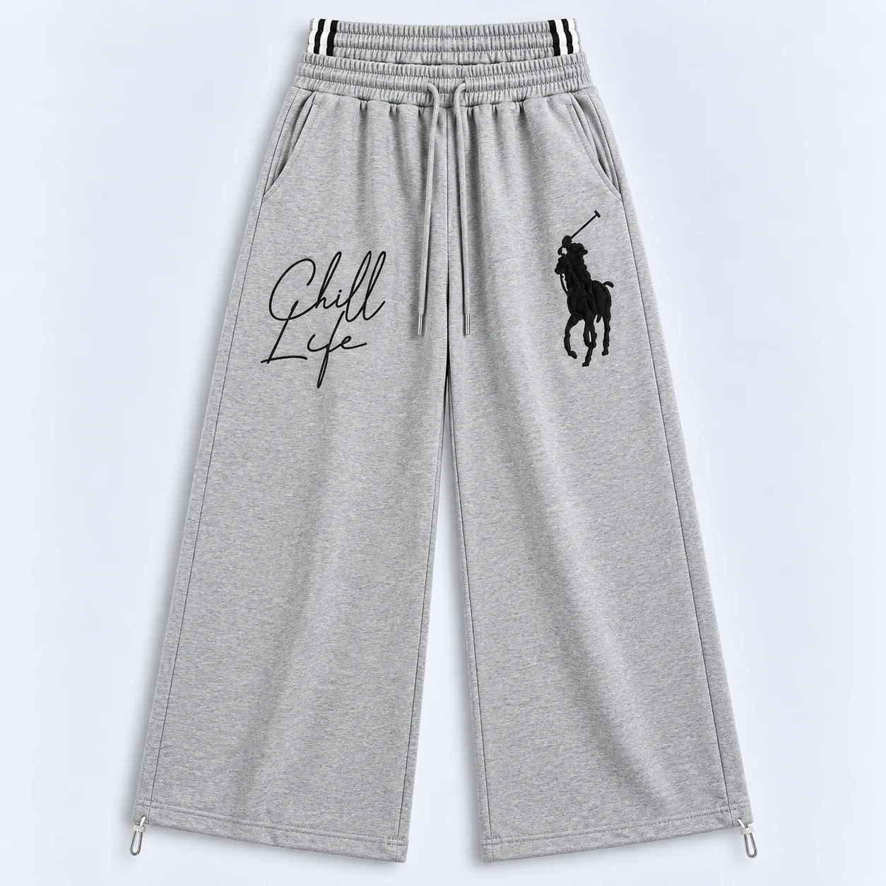 Chill Life Double-Waist Sweatpants (Available in 2 Colors)