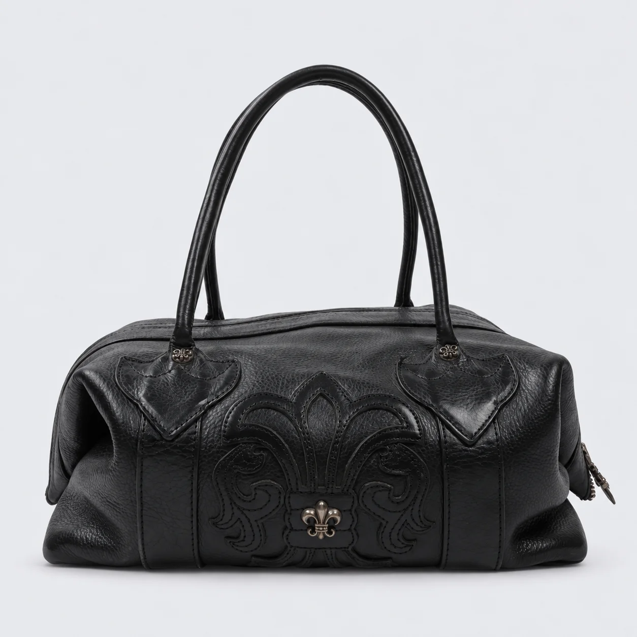 Chrome Hearts "Fleur De Lis" Leather Medicine Bag