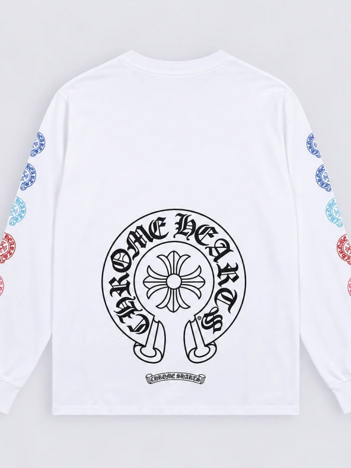 Chrome Hearts Multi Color Horse Shoe L/S T-Shirt Black