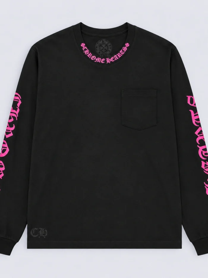 Chrome Hearts Neck Logo Long-Sleeve T-Shirt