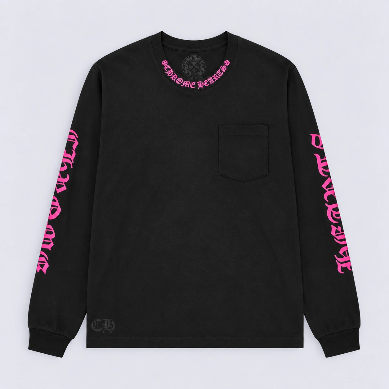 Chrome Hearts Neck Logo Long-Sleeve T-Shirt