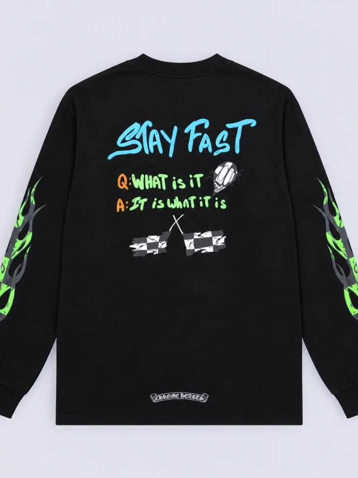 Chrome Hearts Matty Boy “Stay Fast” Long-Sleeve T-Shirt