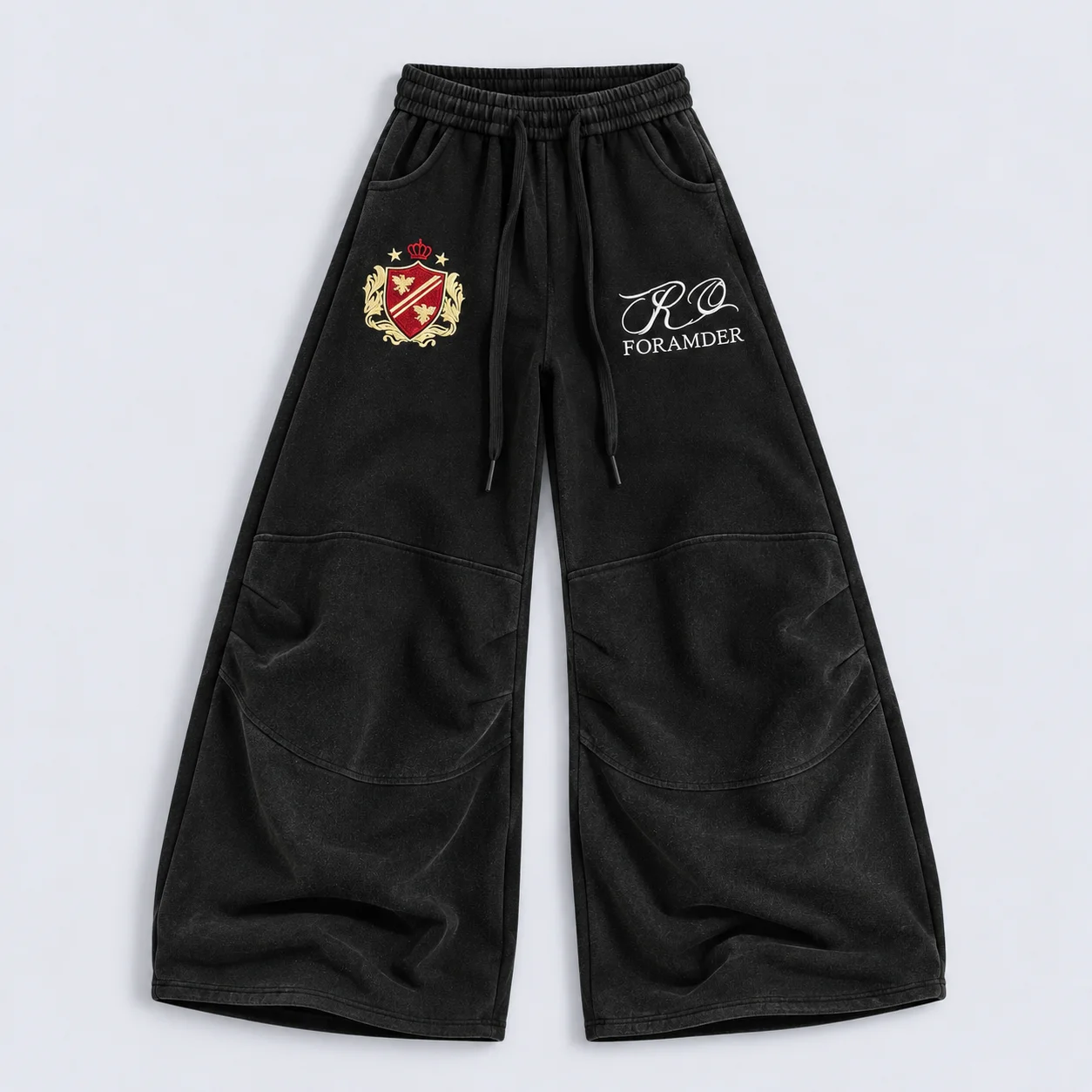RO FORAMDER Crest Wide-Leg Sweatpants (Available in 2 Colors)