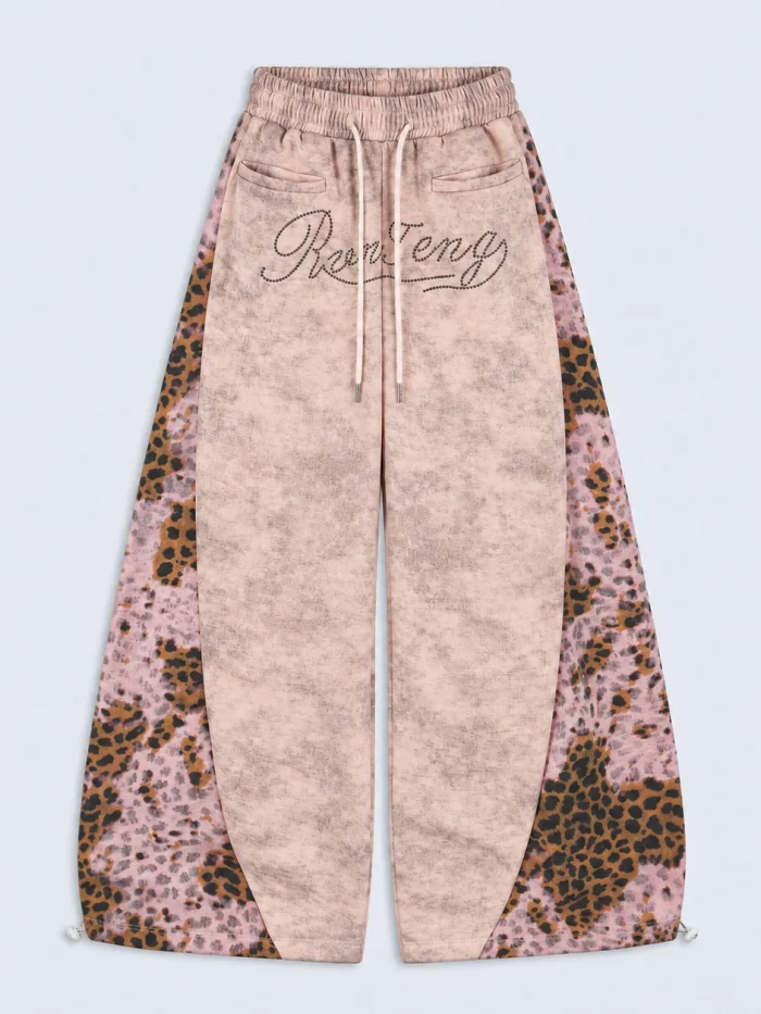 RenTeng Leopard Wide-Leg Sweatpants (Available in 2 Colors)