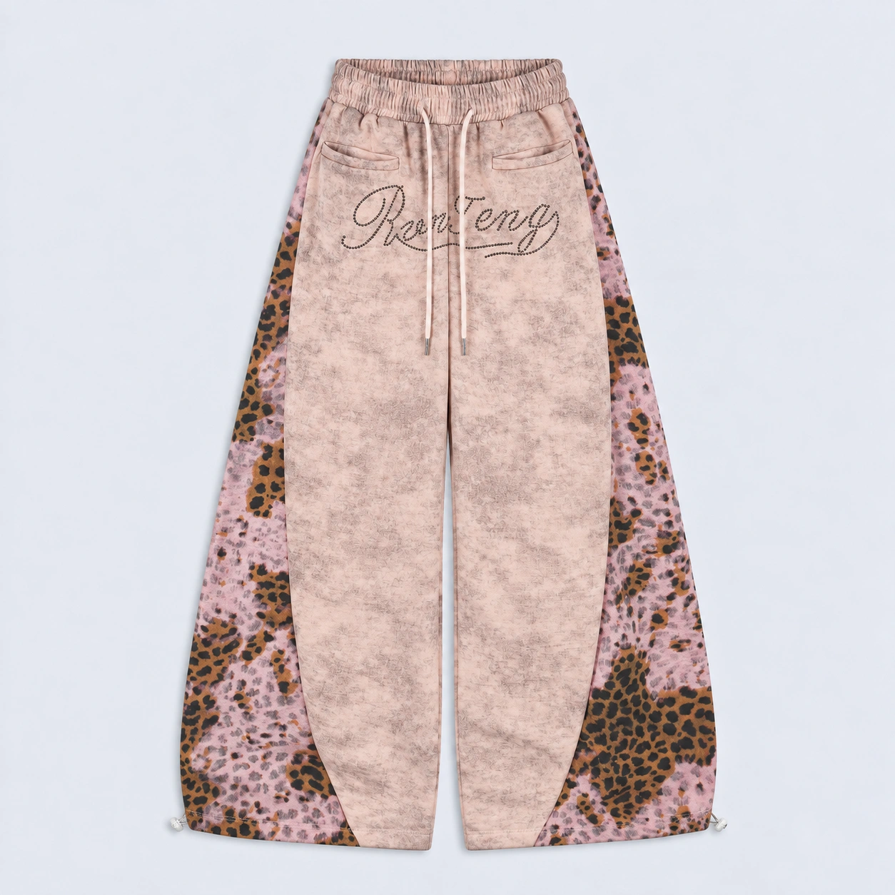 RenTeng Leopard Wide-Leg Sweatpants (Available in 2 Colors)
