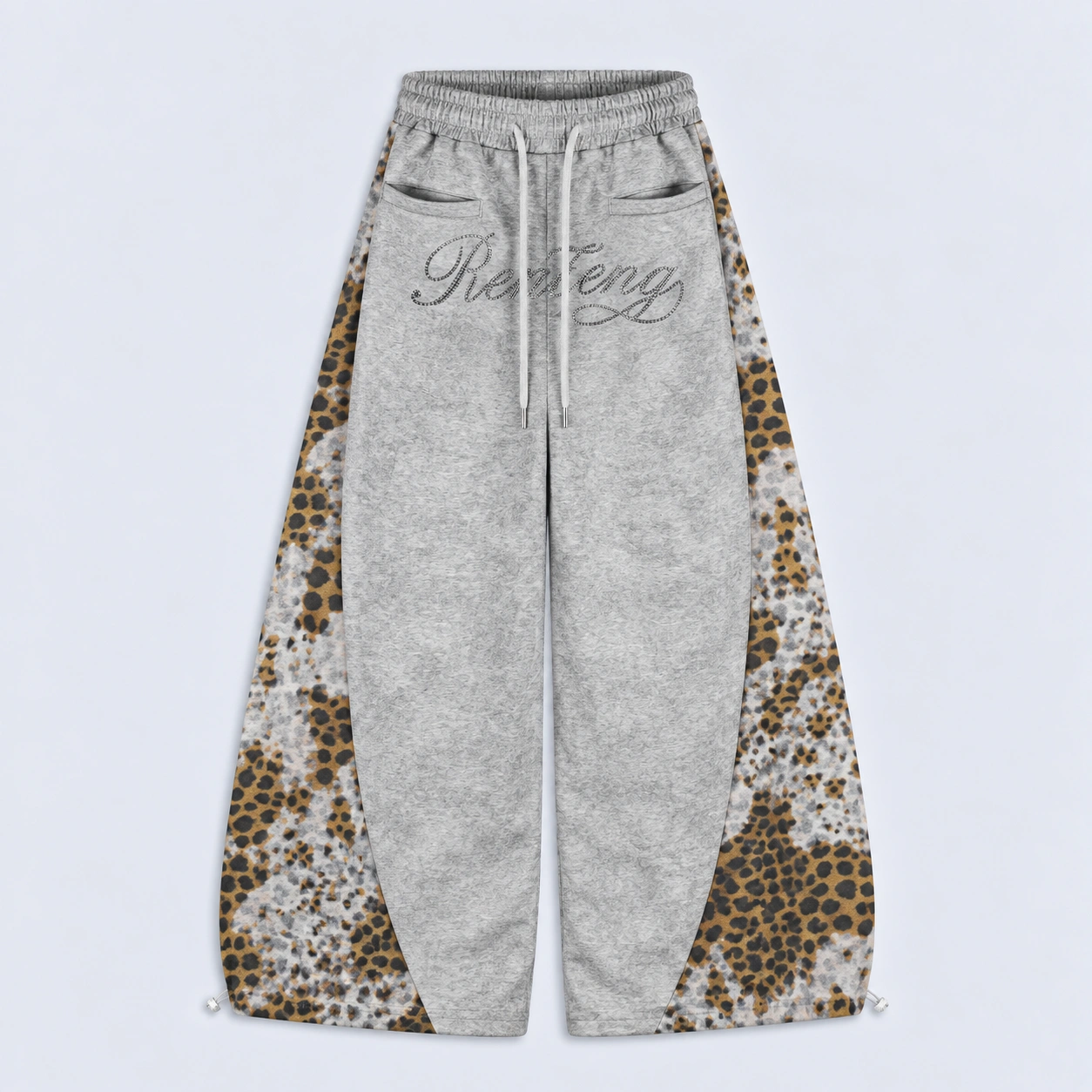 RenTeng Leopard Wide-Leg Sweatpants (Available in 2 Colors) - Image 2