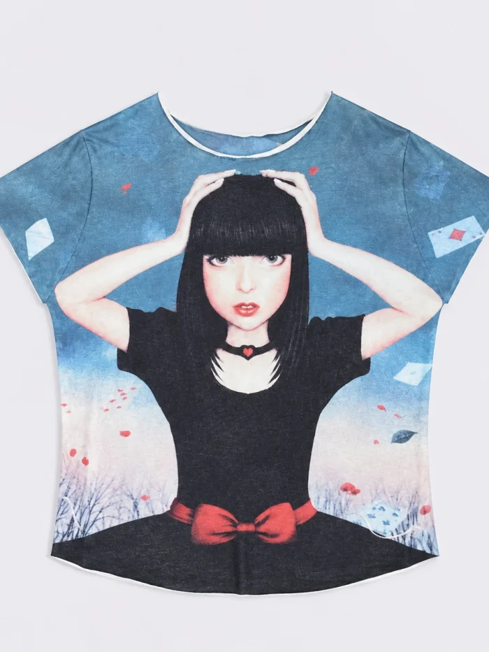 Vintage Anime Portrait Graphic T-shirt