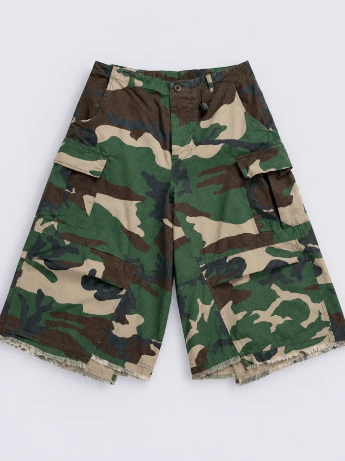 M81 Woodland Camouflage Baggy Cargo Jorts