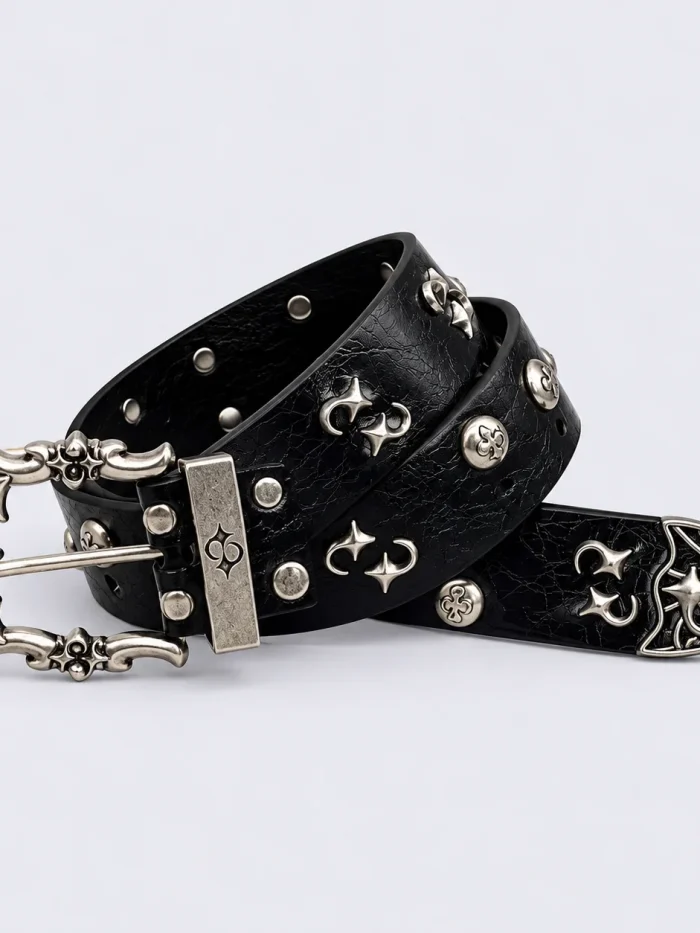 Chrome Hearts-Inspired Studded Belt
