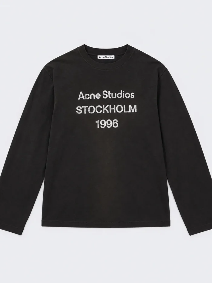 Acne Studios Sprayed logo Long Sleeve T-shirt (Available in 5 colors)